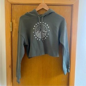 Cropped Hooded Sweatshirt - Adventure Feet First